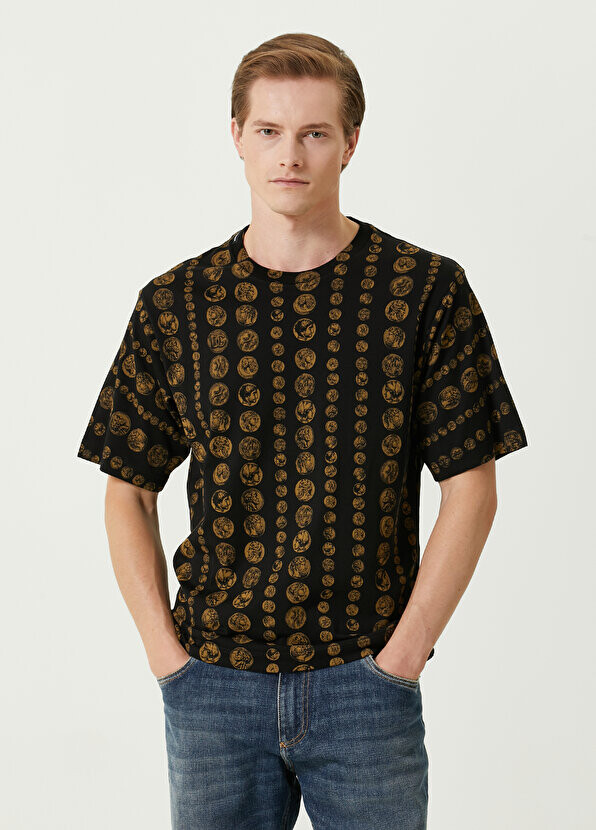 

Черная футболка с рисунком фигуры Dolce&Gabbana, Черный