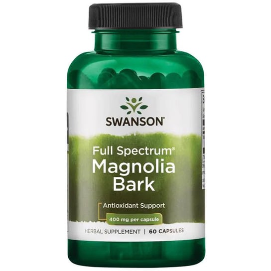 Swanson, Магнолия Кора 400 мг 60 капсул swanson кора йохимбе 75 мг 100 капсул