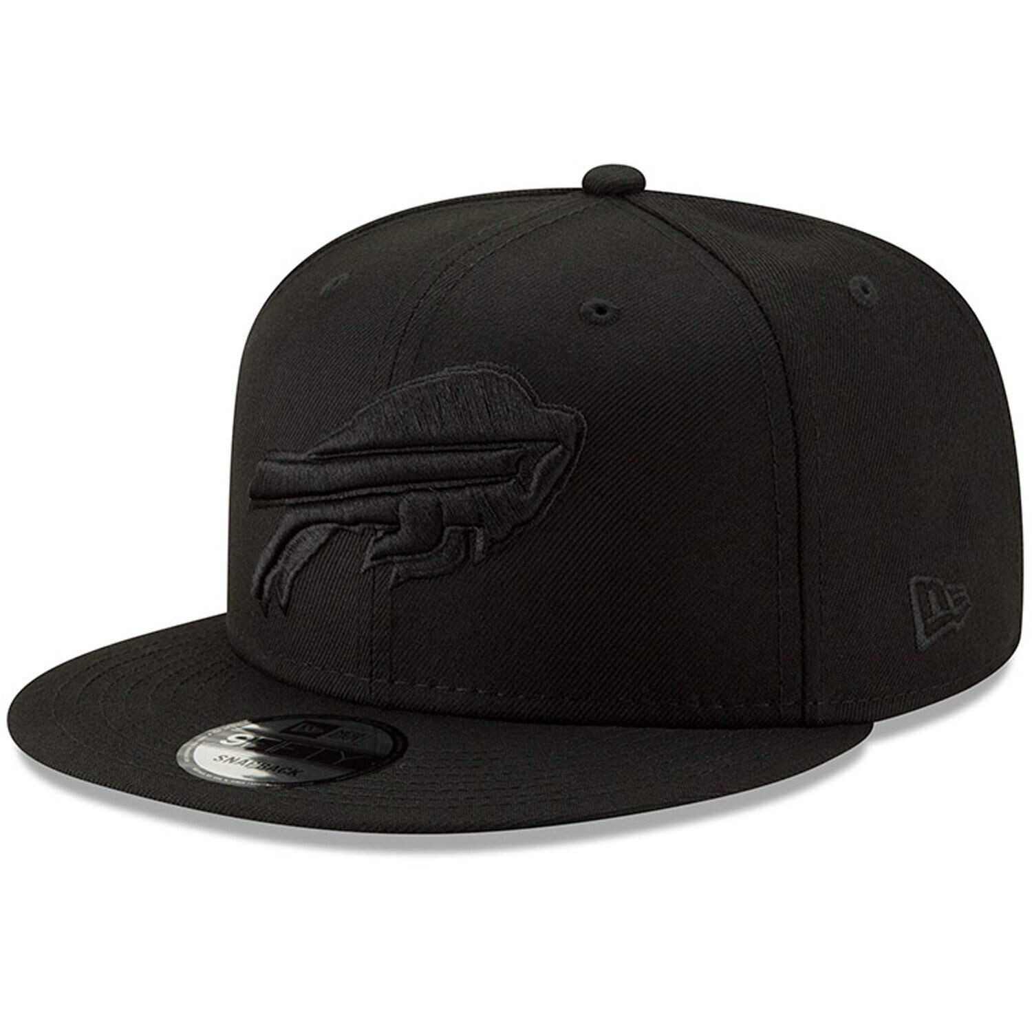 

Мужская регулируемая шляпа New Era Black Buffalo Bills Black On Black 9FIFTY