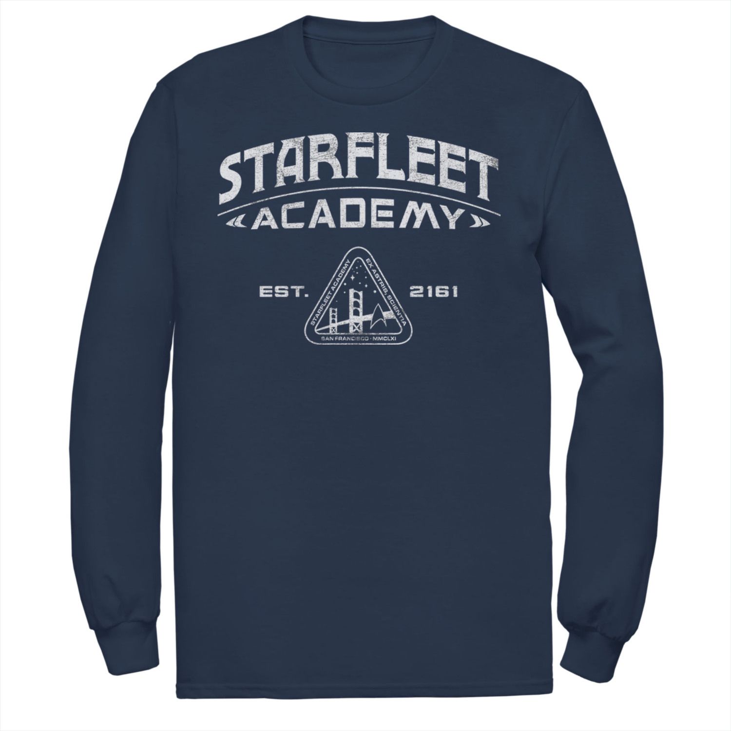 Мужская винтажная футболка Star Trek Starfleet Academy 2161 Licensed Character