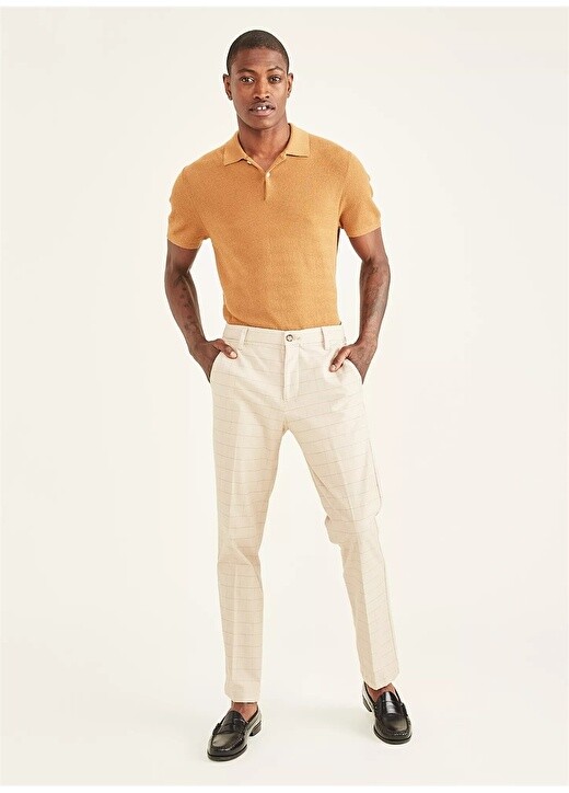 

Мужские брюки Slim Leg с нормальной талией цвета хаки Dockers