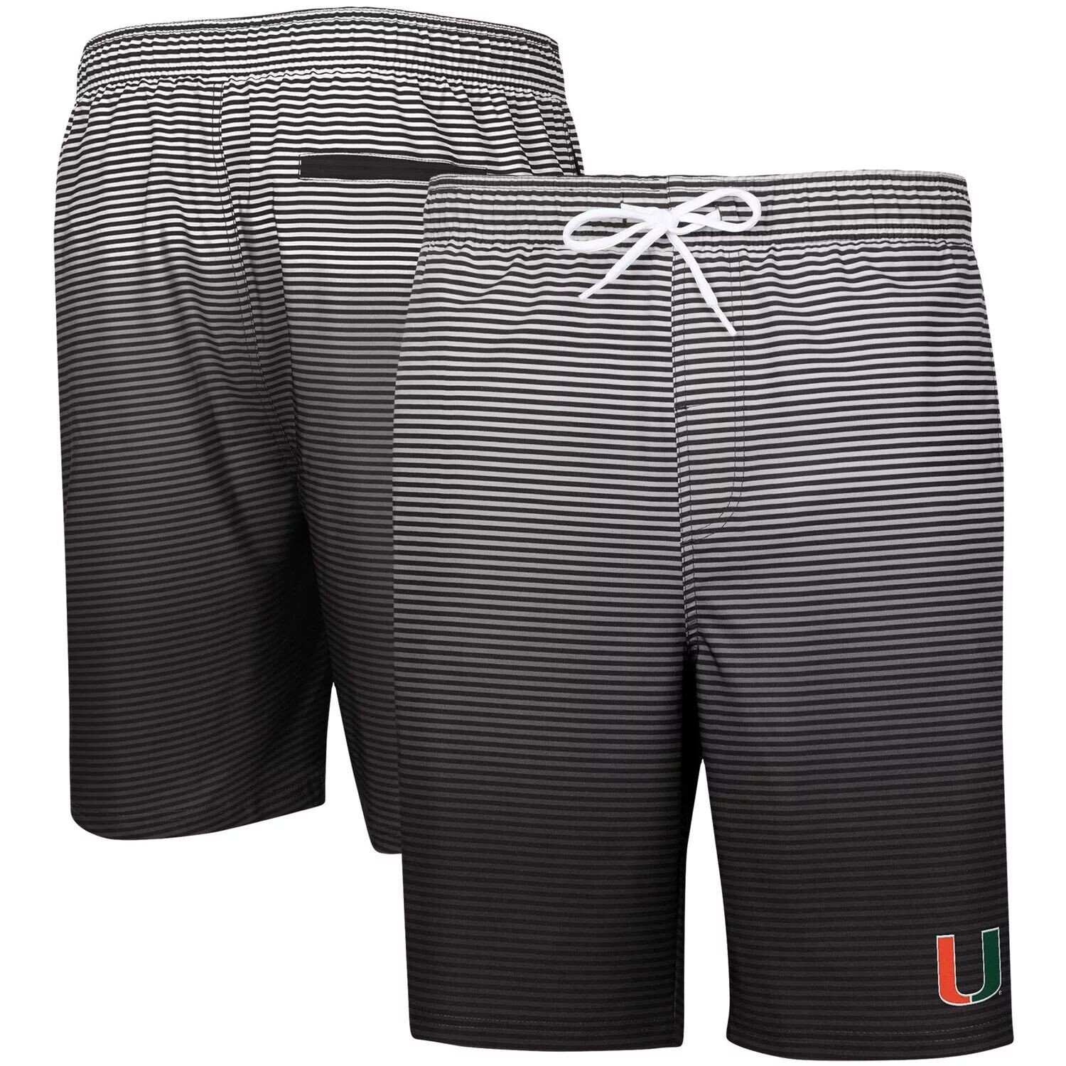 

Мужские черные плавки G-III Sports от Carl Banks Miami Hurricanes Ocean