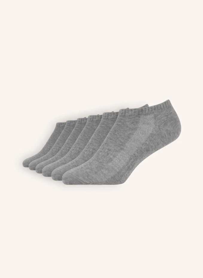 Бамбуковые носки-кроссовки Snocks, серый