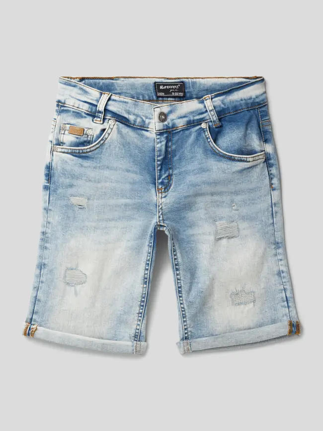 

Джинсовые шорты стрейч, модель Boys Jean Short Blue Effect, светло-синий