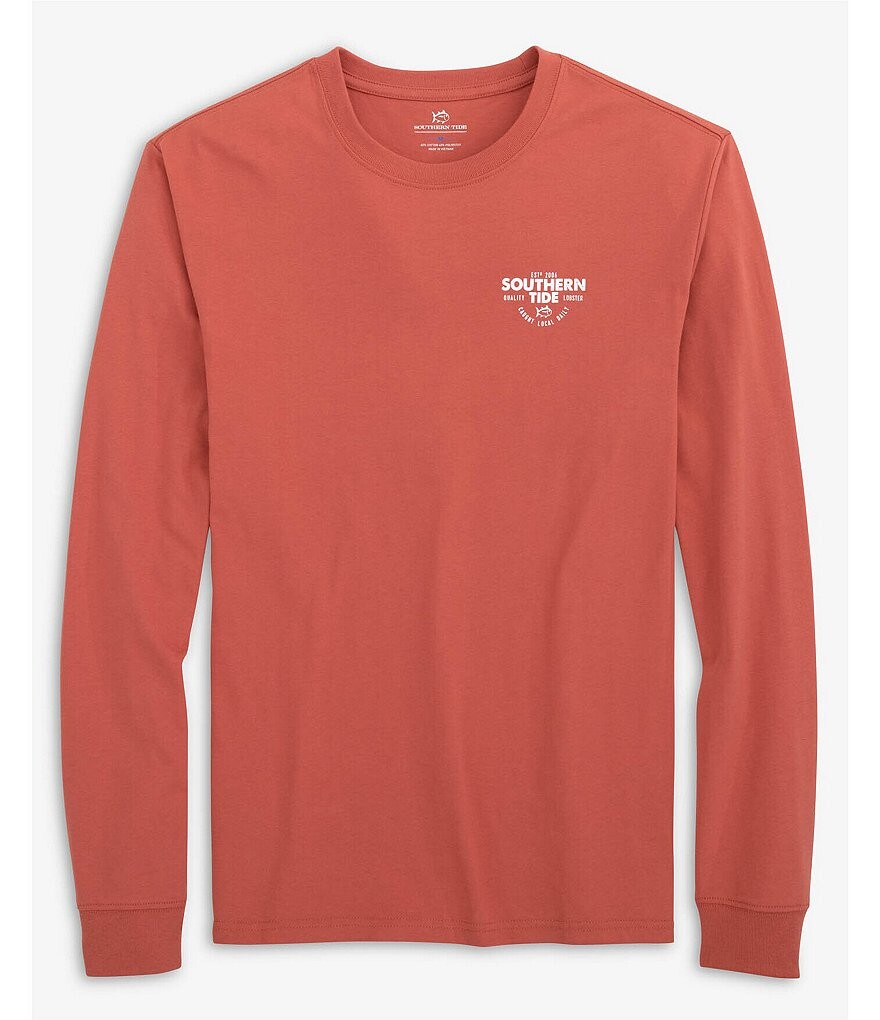 

Повседневная футболка с длинными рукавами Southern Tide Caught Local, красный