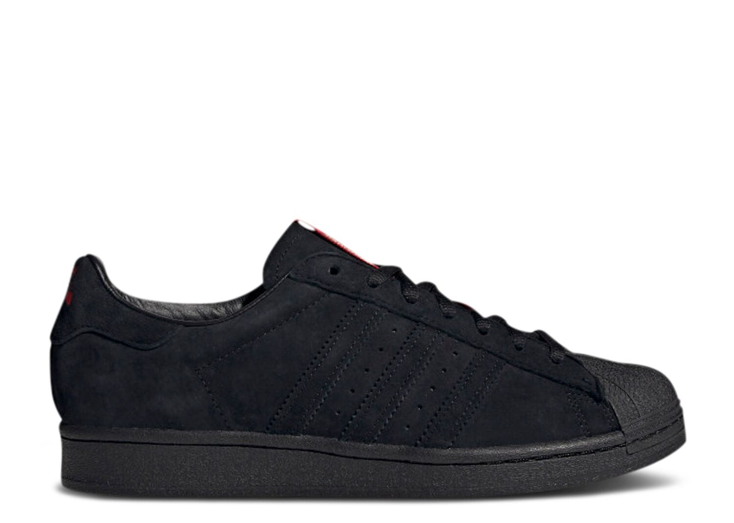 

Кроссовки adidas Thrasher X Superstar Adv 'Black Scarlet', черный