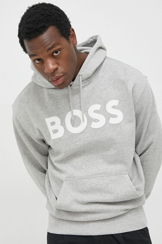 

Толстовка из хлопка BOSS BOSS ORANGE Boss, серый