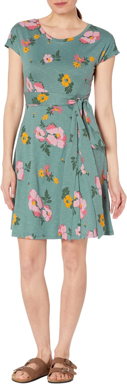 

Платье с короткими рукавами и запахом Toad&Co, цвет Silver Pine Floral Print