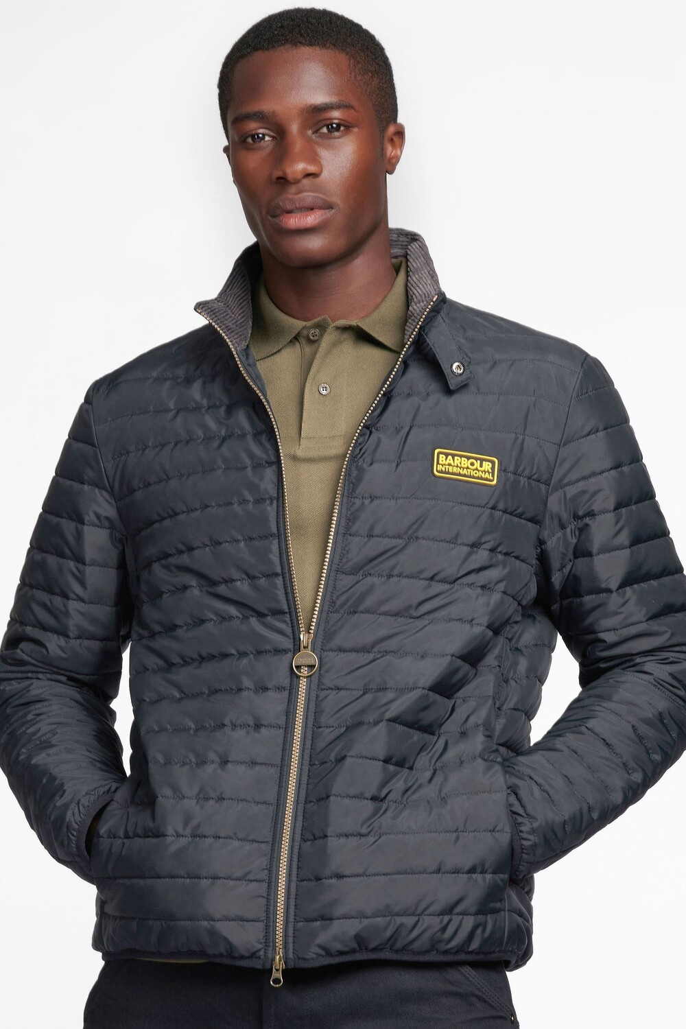 

Черная стеганая куртка Mind Barbour International, черный