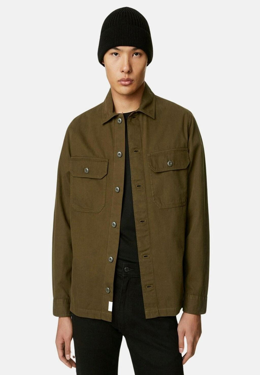 

Рубашка Pure Cotton Overshirt Marks & Spencer, бронза