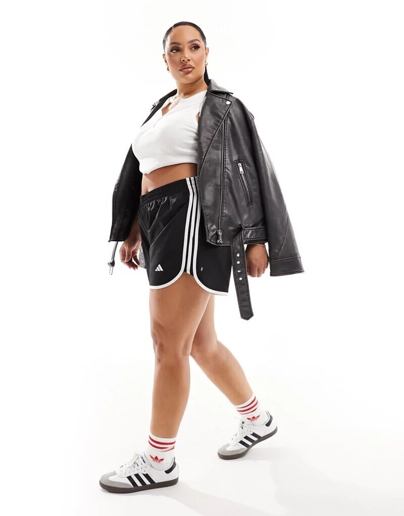 

Черные беговые шорты adidas Performance Plus Marathon 20