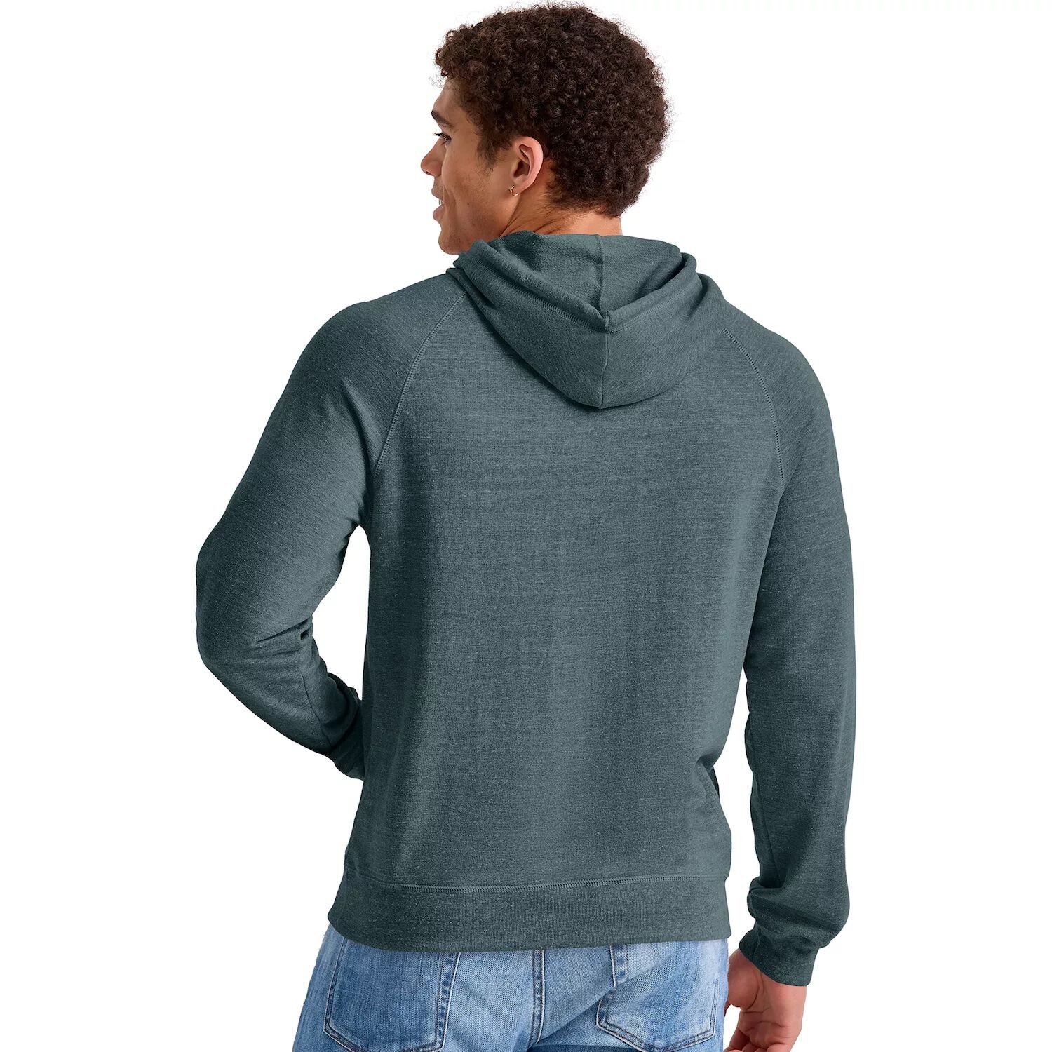 

Мужской пуловер с капюшоном Hanes Tri-Blend French Terry