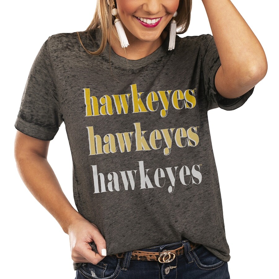 

Футболка с коротким рукавом Gameday Couture Iowa Hawkeyes, угольный