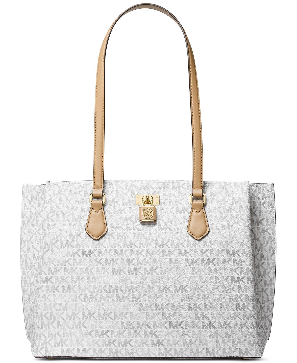 

Рубиновая большая сумка-тоут с логотипом Michael Kors
