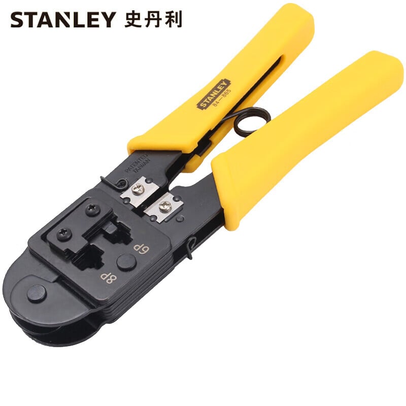 STANLEY Клещи для обжима телекоммуникационных разъемов Stanley 6P/8P 200 мм 84-865-22