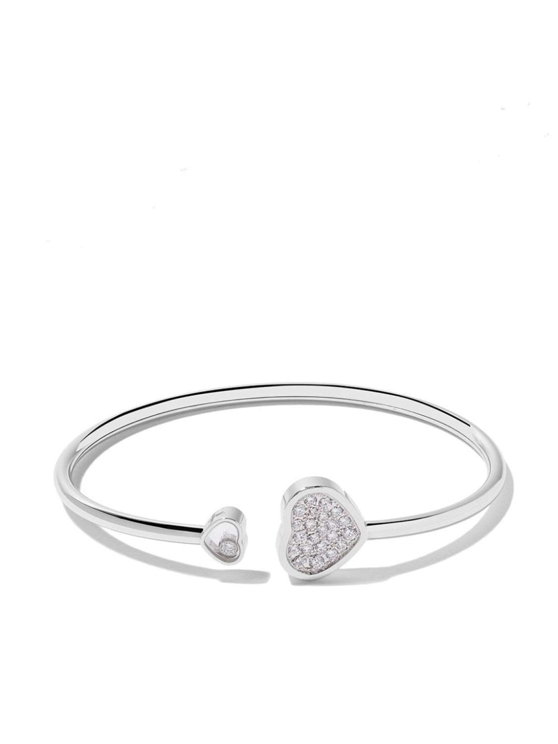 

Браслет Happy Hearts из белого золота с бриллиантами Chopard, серебряный