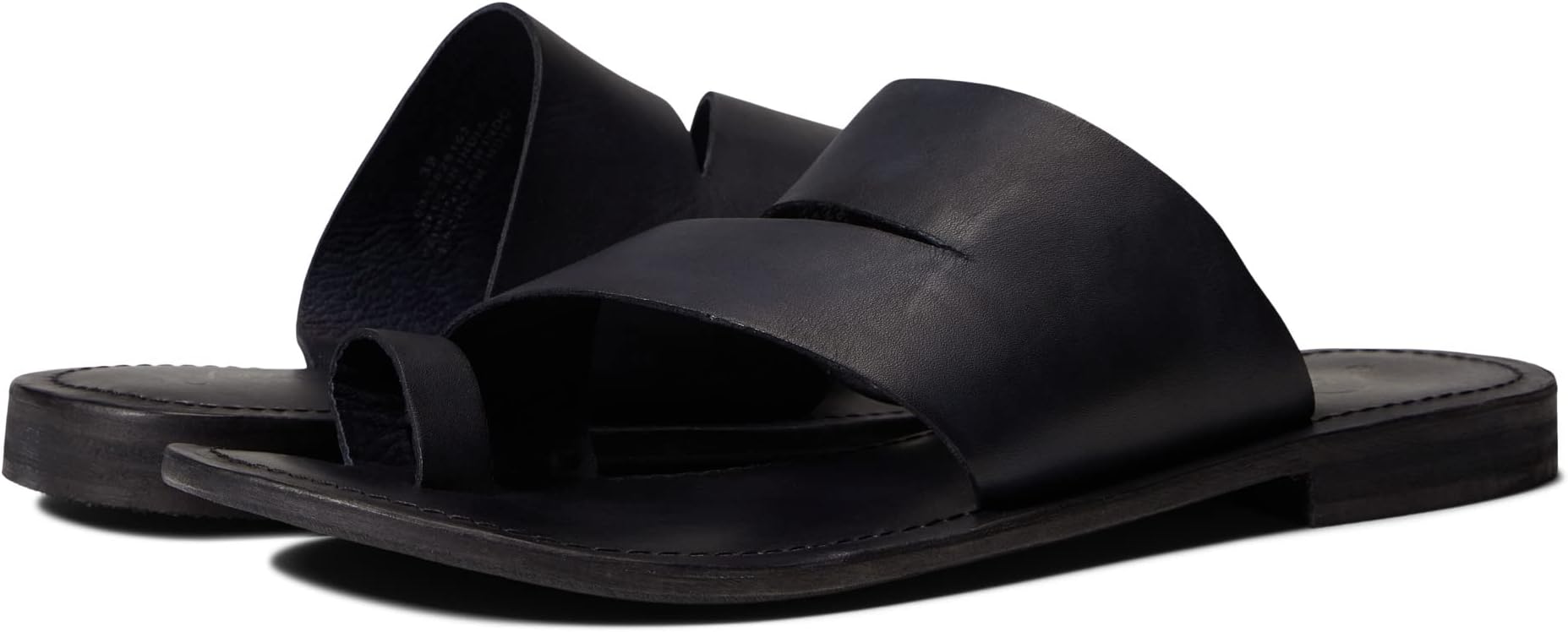 

Сандалии на плоской подошве Abilene Top Loop Sandal Free People, цвет Washed Black