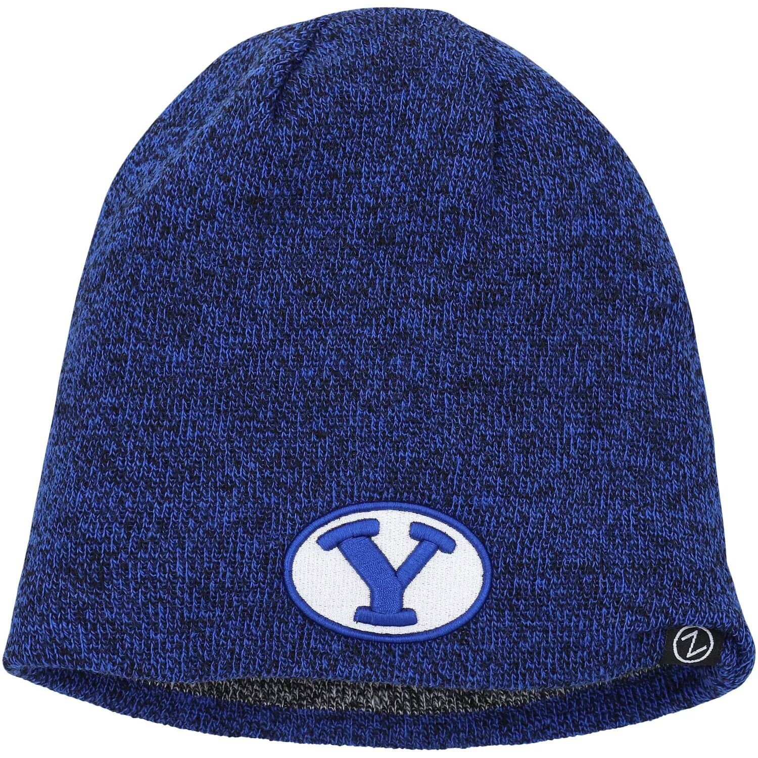 

Мужская двусторонняя вязаная шапка Zephyr Royal BYU Cougars Matti