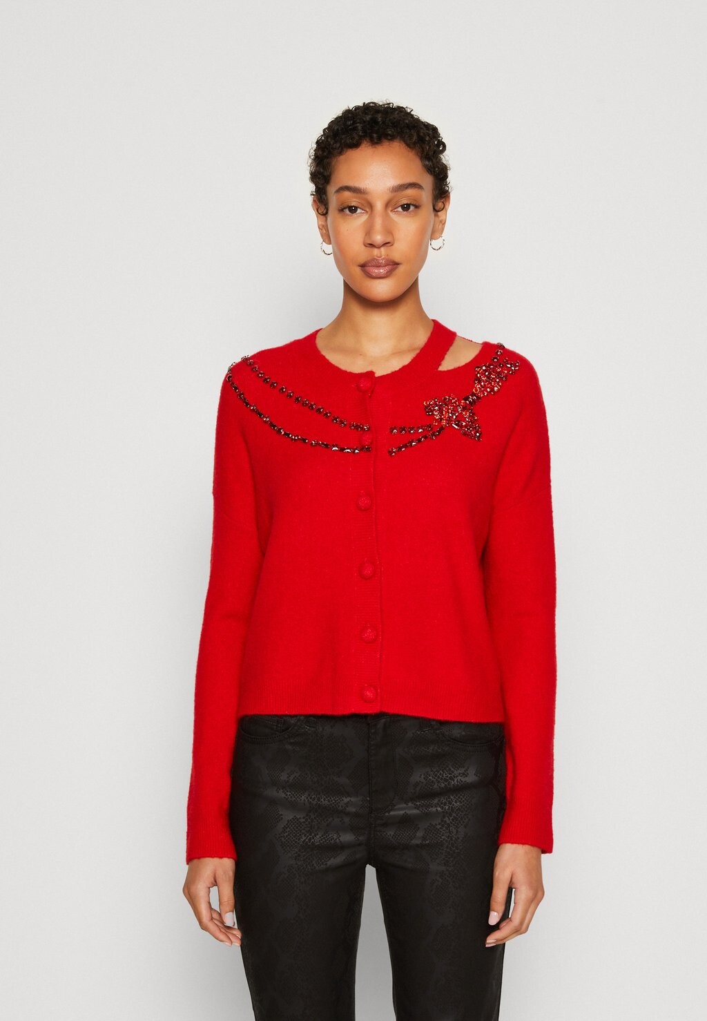 

Кардиган Maglia Aperta LIU JO, цвет feel rouge