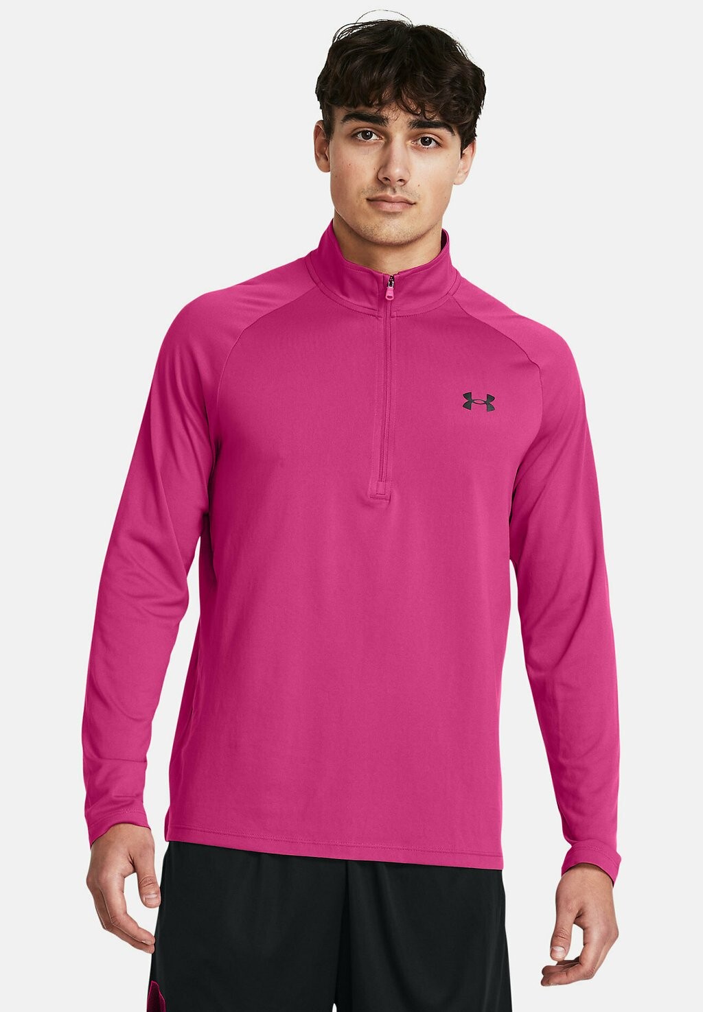 Рубашка с длинным рукавом TECH 1/2 ZIP Under Armour, цвет astro pink сандалии under armour ignite select цвет astro pink astro pink phoenix fire