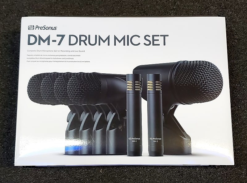 Комплект барабанных микрофонов PreSonus DM-7 Complete Drum Microphone Set комплект микрофонов akg drum set session черный