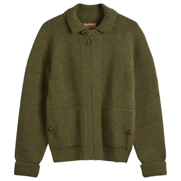 

Кардиган To ki to paxman на молнии Barbour, зеленый