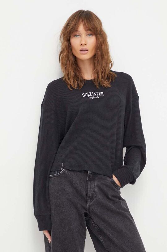 

Компания Холлистер длинный рукав Hollister Co., черный
