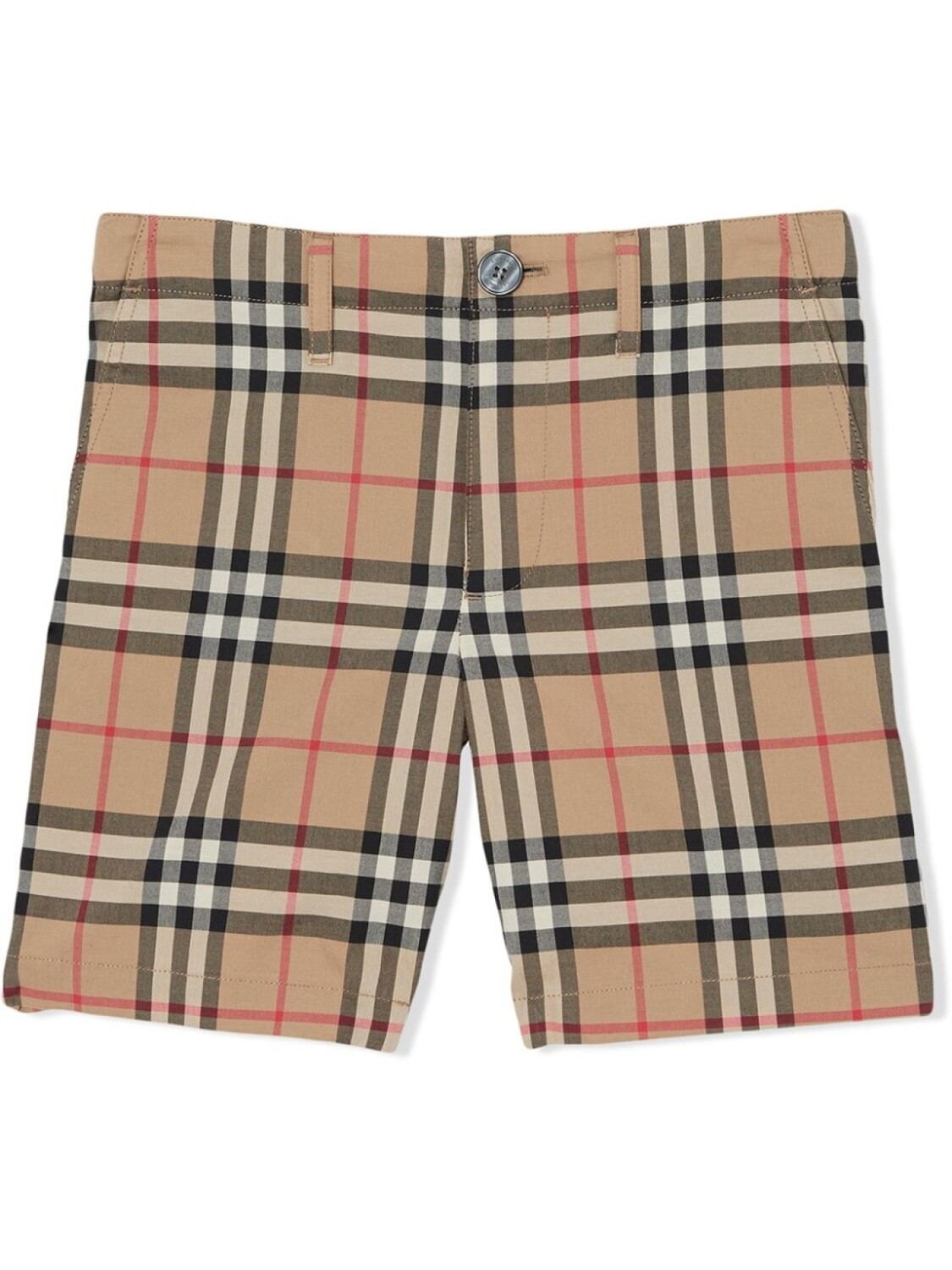

Burberry Kids шорты в клетку, нейтральный цвет