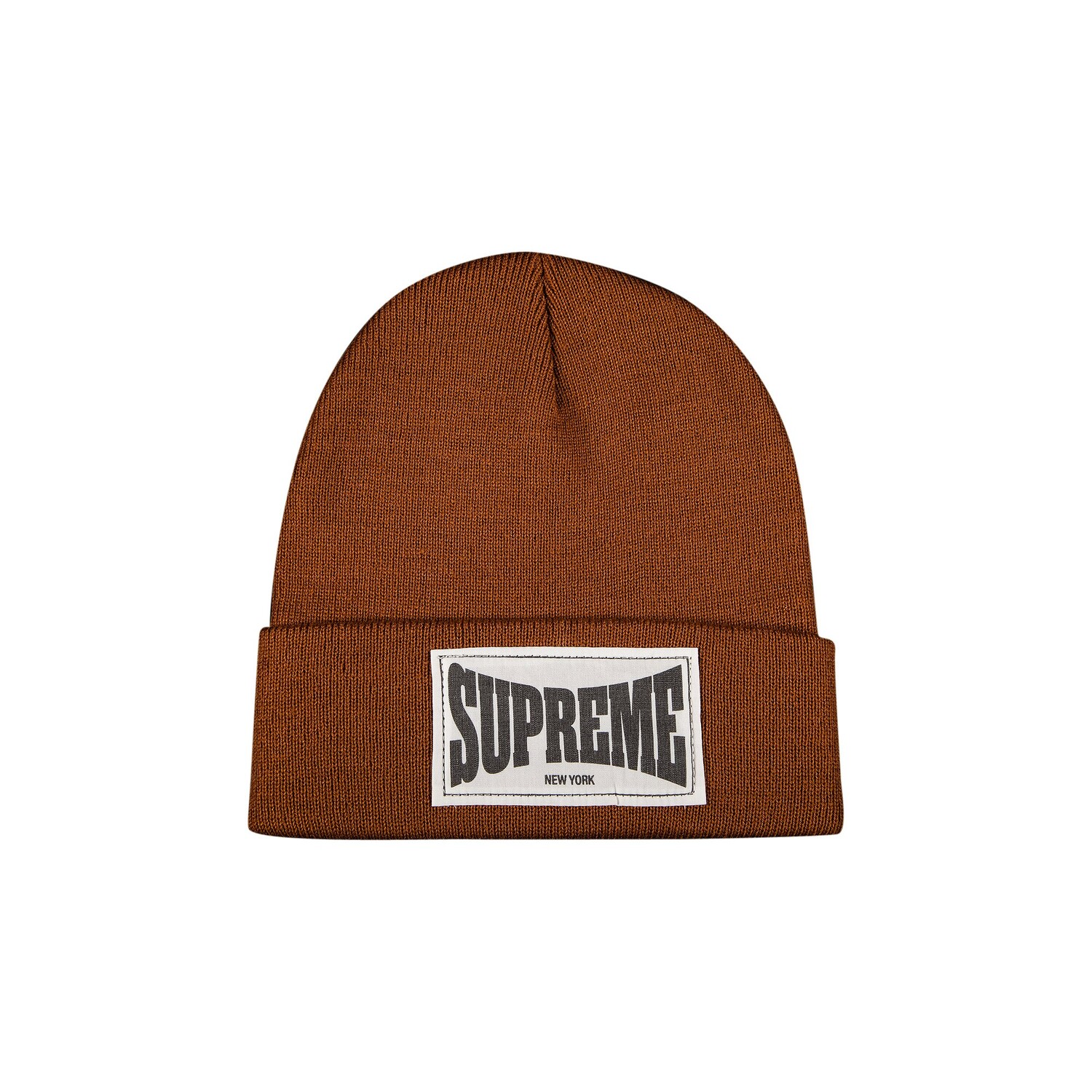 

Шапка-бини Supreme с тканой этикеткой, цвет Ржавчина