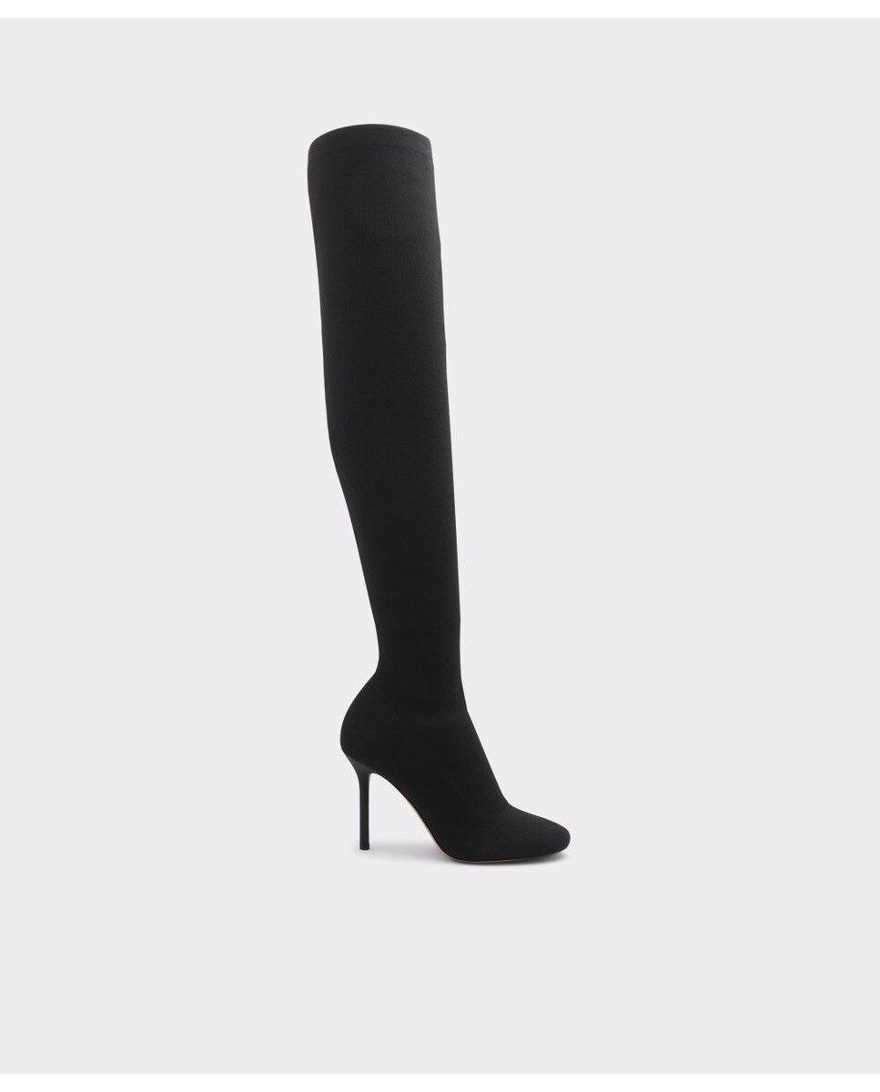цена Женские черные текстильные ботинки с острым носком Aldo, черный