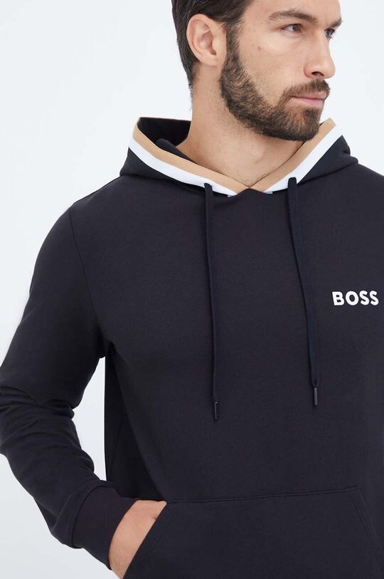 

Хлопковая толстовка для отдыха Boss, черный