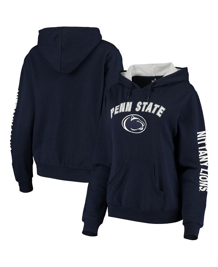 

Женский пуловер с капюшоном Penn State Nittany Lions Loud and Proud темно-синего цвета Colosseum, синий