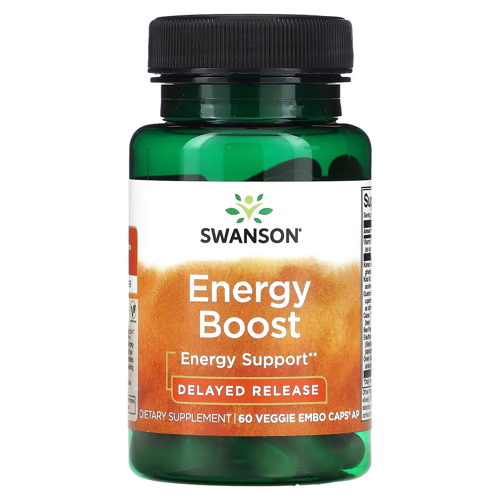 

Energy Boost, 60 растительных капсул EMBO Swanson