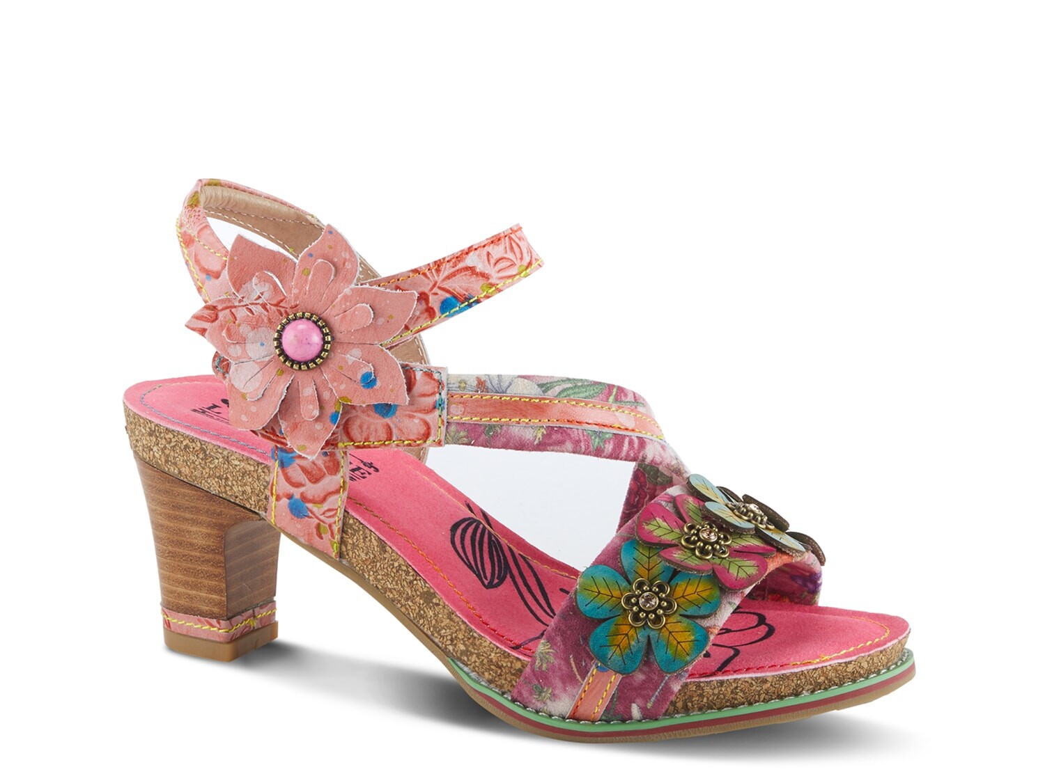 

Сандалии L'Artiste by Spring Step Chagell на платформе, розовый мультиколор