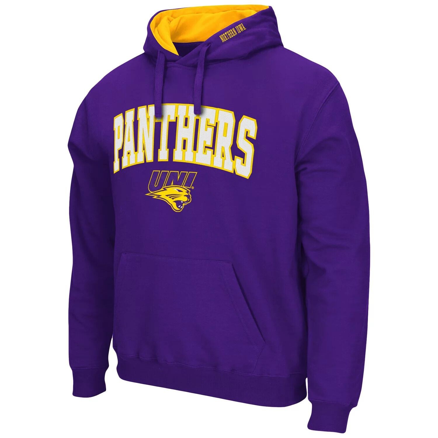 

Мужской фиолетовый пуловер с капюшоном и логотипом Northern Iowa Panthers Arch Colosseum