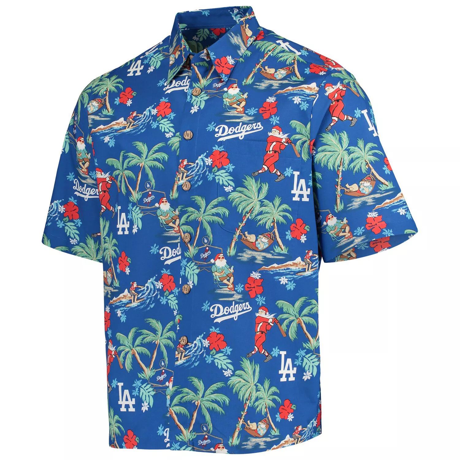 Мужская рубашка на пуговицах Reyn Spooner Royal Los Angeles Dodgers Holiday