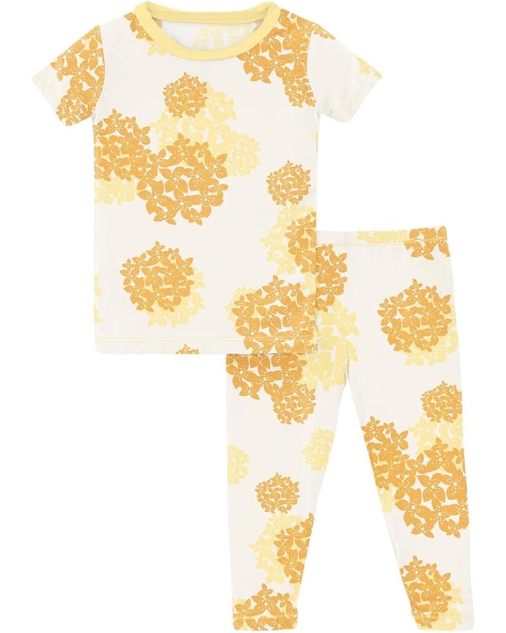 Пижамный комплект Kickee Pants Short Sleeve Pajama Set, цвет Wallaby Hydrangea