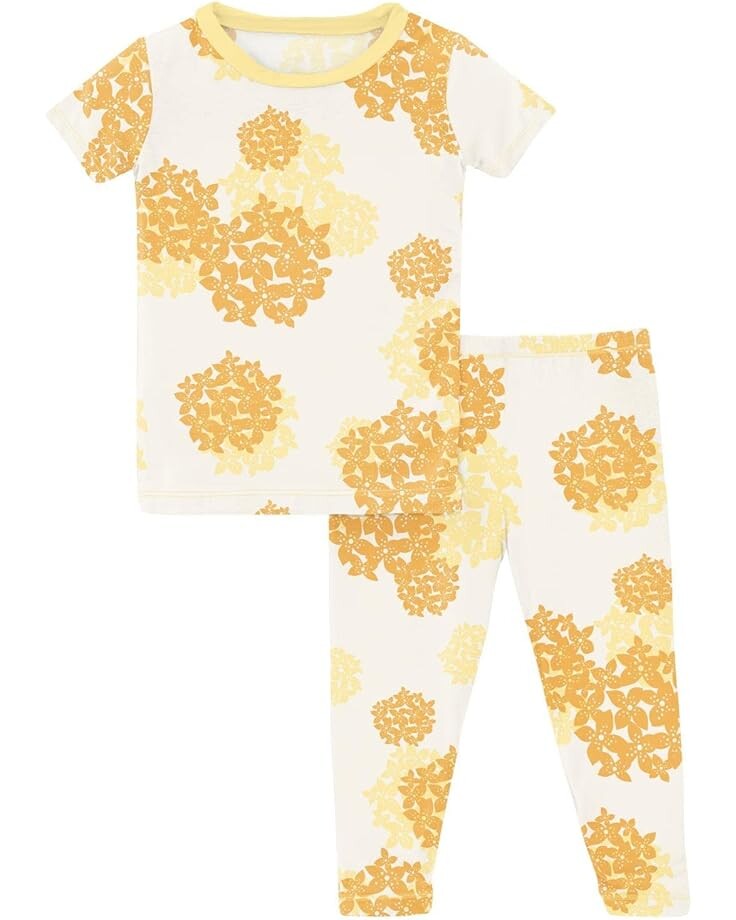 

Пижамный комплект Kickee Pants Short Sleeve Pajama Set, цвет Wallaby Hydrangea