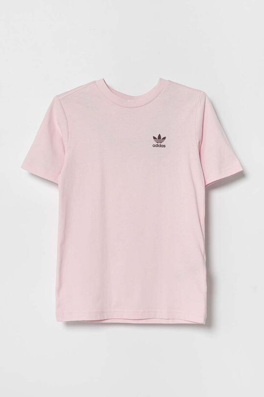 

Хлопковая футболка для детей adidas Originals, розовый