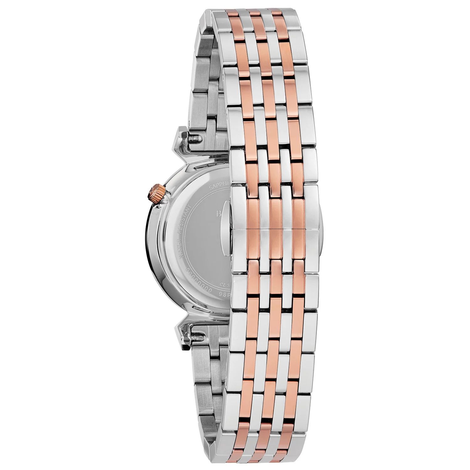 цена Женские тонкие двухцветные часы из нержавеющей стали — 98L265 Bulova