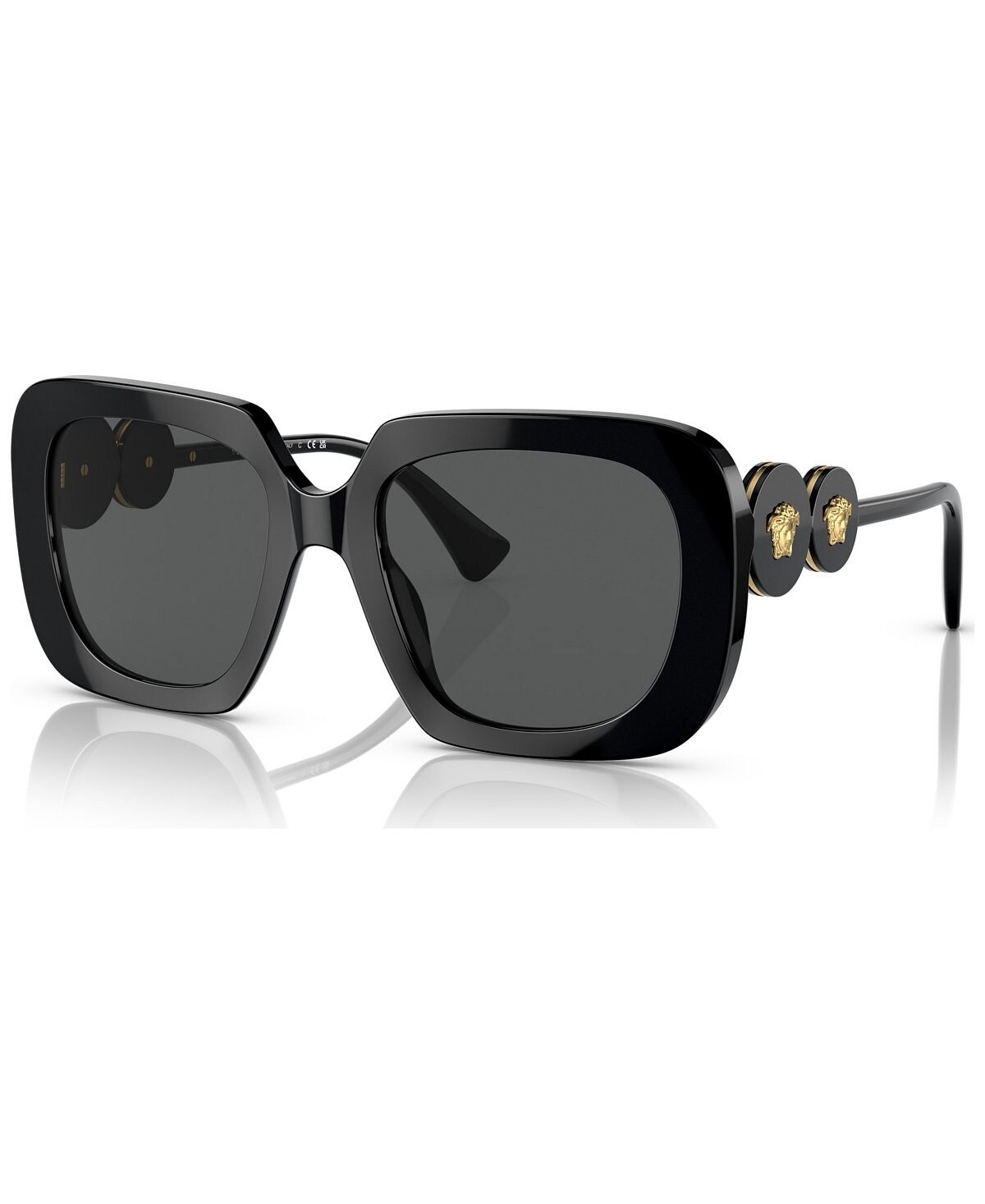 

Женские солнцезащитные очки с низкой перемычкой, VE4434F54-X Versace, черный