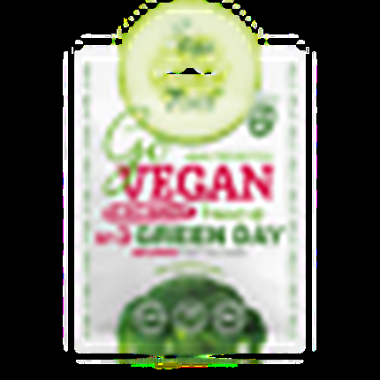 Go Vegan Wednesday №3 Салатная тканевая маска для лица Green Day, 7 Days Beauty тканевая salad маска для лица go vegan 7 days wednesday green day 25 г