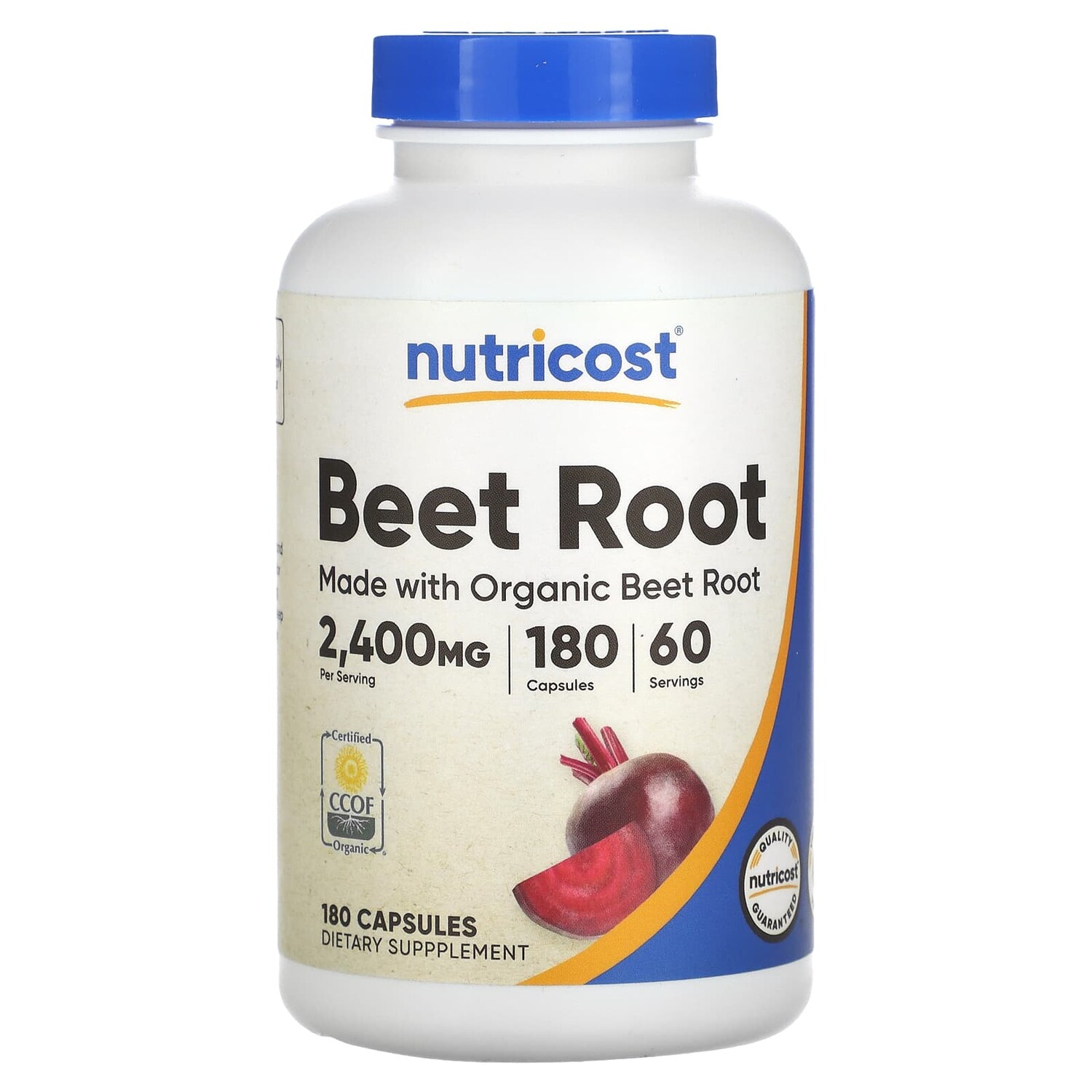 

Свекла, 800 мг, 180 капсул, Nutricost