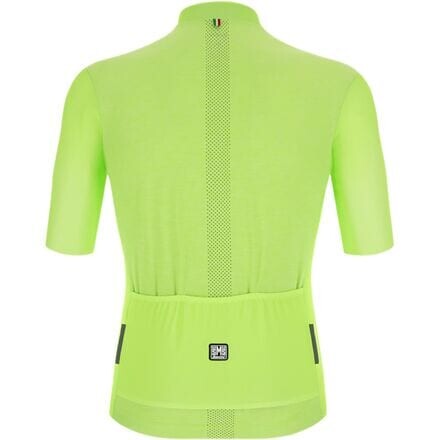 

Джерси с короткими рукавами Colore Puro мужские Santini, цвет Verde Fluo
