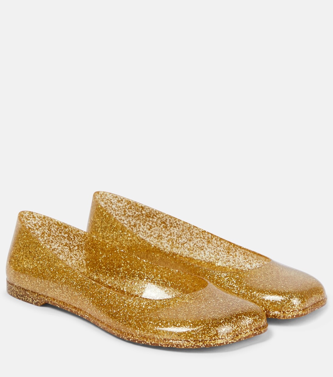

Балетки Paula's Ibiza Toy из ПВХ с блестками Loewe, золотой