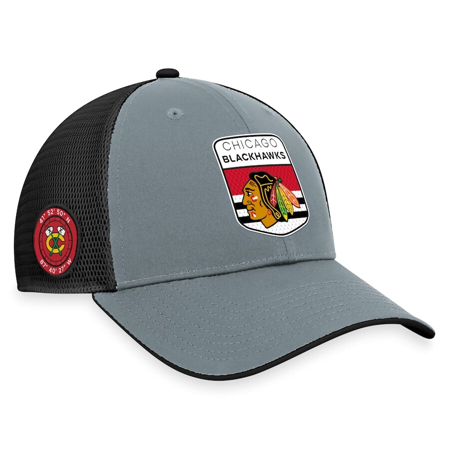 

Бейсболка Fanatics Branded Chicago Blackhawks, серый