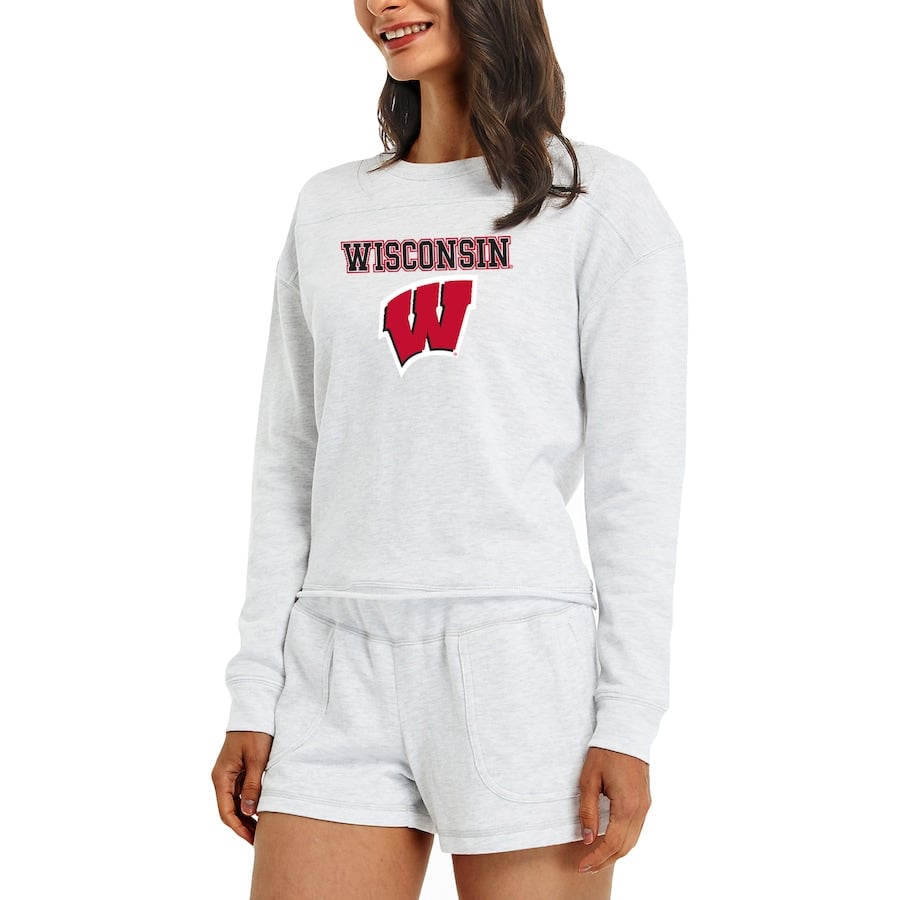 

Пижамный комплект Concepts Sport Wisconsin Badgers, кремовый