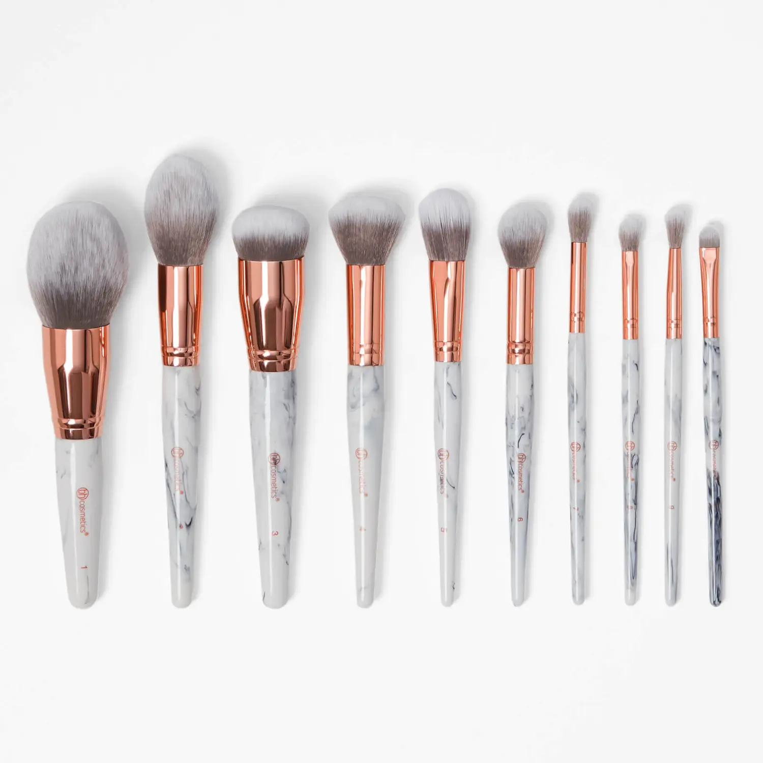 

Набор кистей BH Cosmetics Marble Luxe - 10 Piece Brush Set
