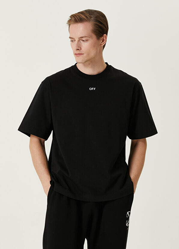 

Черная футболка с логотипом Off-White, Черный