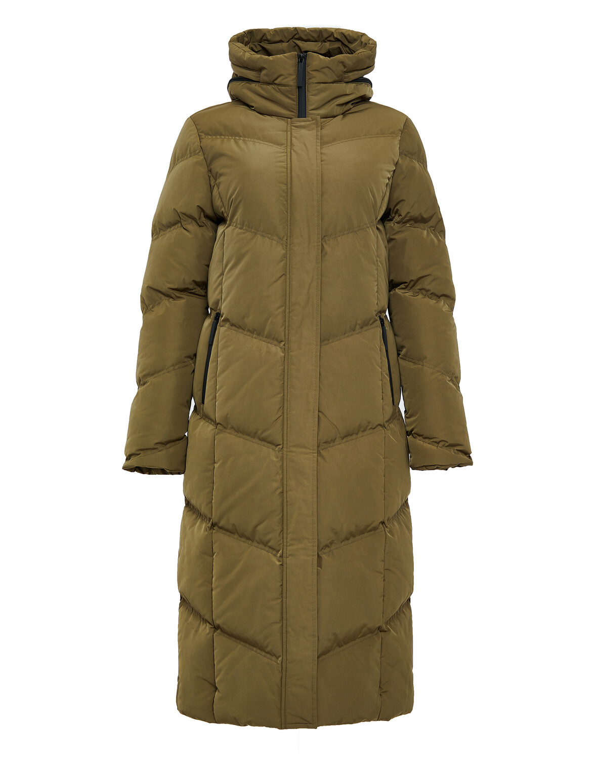 

Пуховик Threadbare THB Jotta Longline Padded Coat, хаки